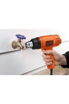 BLACK+DECKER 1750W Corded 2 Mode Heat Gun for Stripping Paint, Varnishes & Adhesives, Orange/Black -