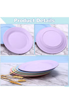 Wheat Straw Dinner Plates, 11 Inch Unbreakable Deep Dinner Plates, 6 Pack