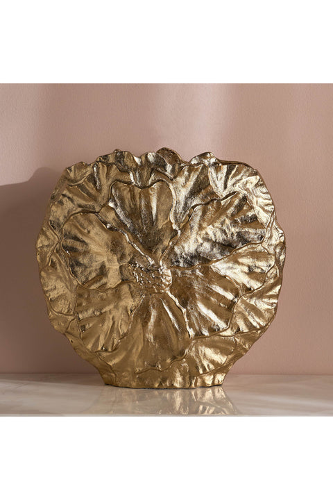 Lotus Luna Metal Decorative Vase - 46 cm