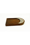 Suhour Decorative Tray Sml Gold/Brown 22X15X2Cm