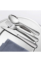 Cutlery Set, Stainless Steel Flatware Silverware Set, Hammered Design, 16 Pieces