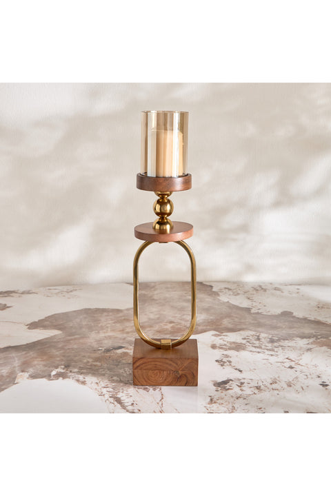 Ivy Metal Pillar Candleholder - 54 cm