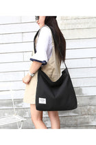 Covelin Women's Retro Large Size Canvas Shoulder Bag Hobo Crossbody Handbag Casual Tote