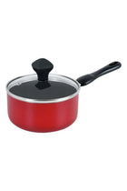 8-Piece Non Stick Value Pack Cooking Set - Durable, Stain Proof, Red/Black