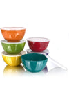 Set of 6 Melamine 28oz Salad Bowls Set, 6 inch Round Soup Bowls, 100% Melamine Dinnerware sets