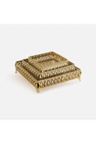 Metal Nesting Trays, Set of 3 - Gold