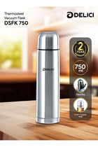 Thermosteel Vacuum Flask 750ml | Double Wall Vacuum Insulated Bottle with Inner Copper Coating