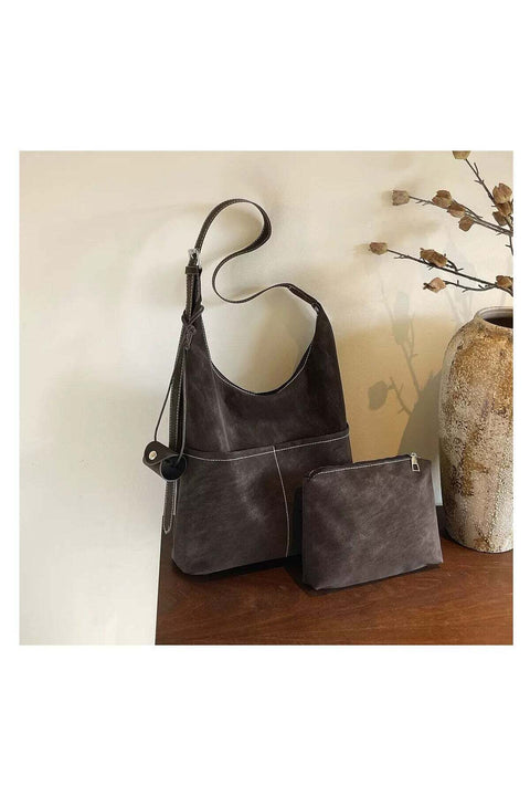 Women Handbag 2 Pieces Large Capacity Shoulder Arm fit Tote Bag For Womens
