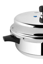 Aluminimum Premium Quality Deluxe Senior Non-Stick Pressure Cooker With Outer Lid Silver Silver 6Liters
