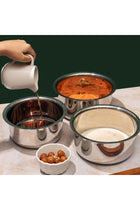 3pc Tope Set 1 L, 1.4 L & 1.8 L with lid (Induction Friendly)