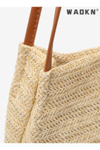Women's Handwoven Shoulder Bag, Ladies Simple Literary Handbag Clutch Bag Tote Bags