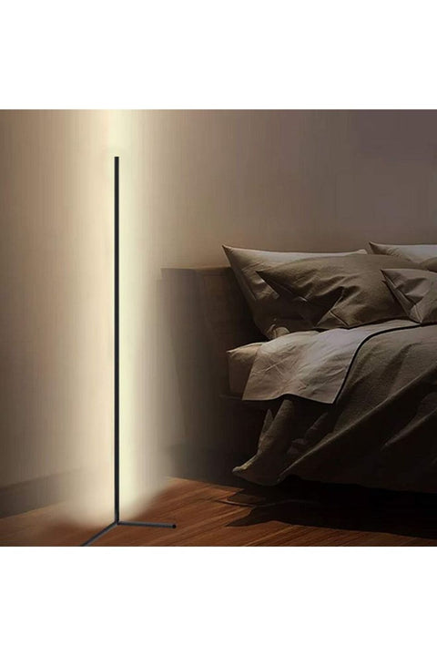Remote Control RGB LED Corner Floor Lamp White