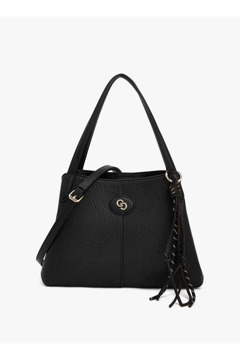 Celeste Textured Shoulder Bag With Detachable Strap