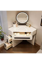 Deal keke Luxury Dressing Table with LED Smart Mirror – Ideal for Bedrooms and Makeup Corners