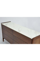 Bedroom Makeup Vanity - Dresser For Hairstyle Walnut 150*40*75cm