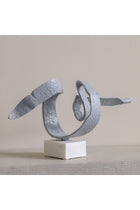 New In Metal Leaf Sculpture 37X8X36Cm