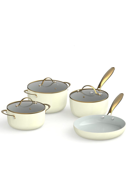 Aura Nonstick Ceramic Cookware Set 7 Piece