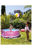 Pink Metal Frame Above Ground Pool - 8ft x 30inch