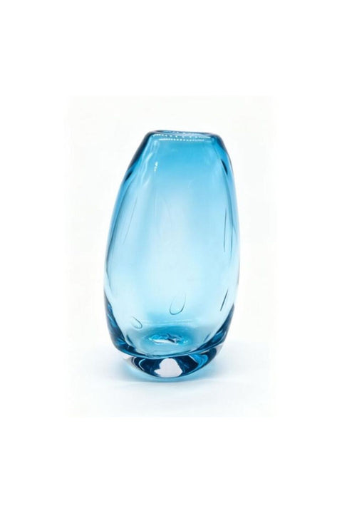 Mirabella Glass Vase 14X9.5X30 cm -Blue
