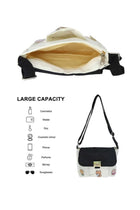 Girls' Cute Shoulder Bag, Crossbody Bag Sling Bag Side Bag Carry Bag with Badge Charm for Students