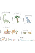 Dinosaur Wall Stickers for Boys Room: Peel and Stick Dino Wall Decals - Baby Nursery Bedroom - Children Supplies Ages 1-12 Years Wall Decor Art