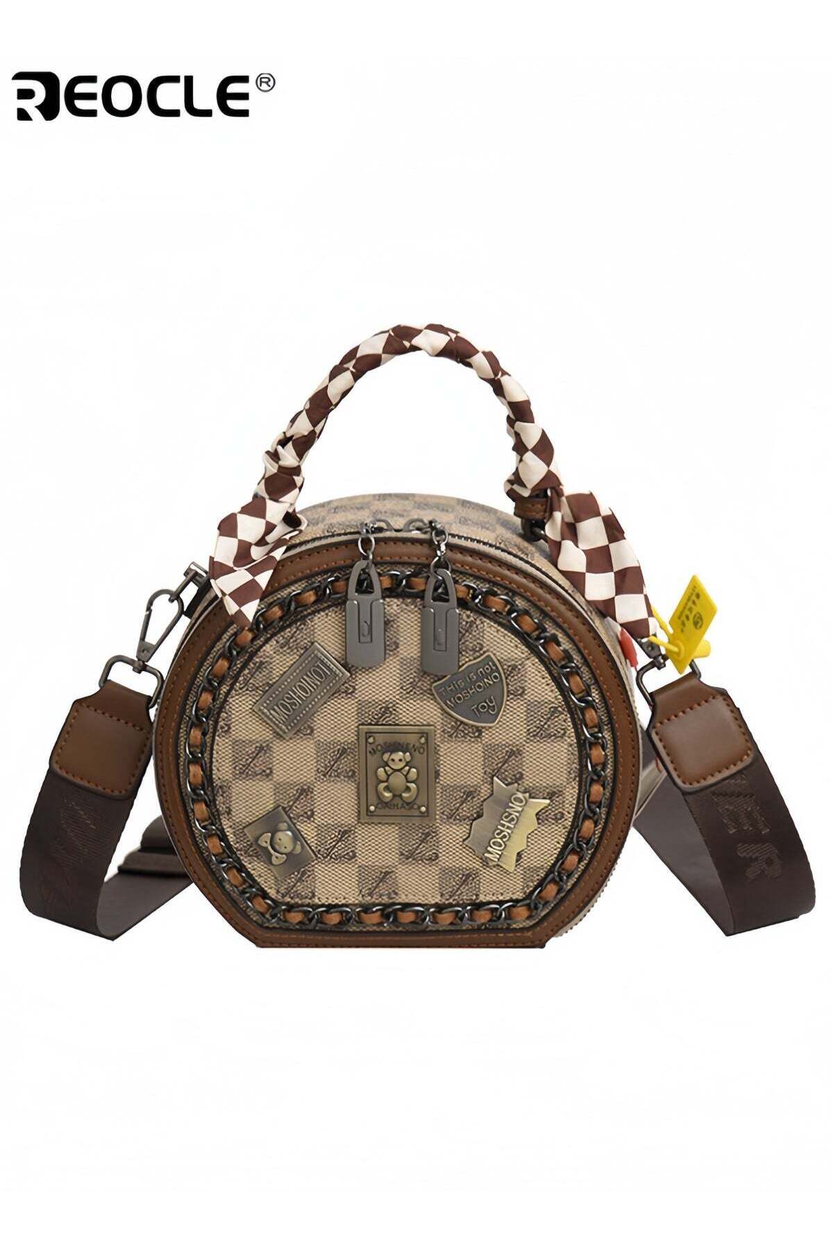 Women's Shoulder Bag Small Circular Crossbody Bags Small Tote Square Satchel Handbags Purse Fashion Handbag for Women
