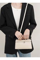 Bags for Ladies Lightweight Crossbody Shoulder Handbag PU Leather Tote Bag with Adjustable Strap Simple Daily Commuter Travel Bag for Women