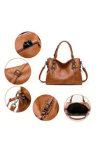 2PCS Women's Large Capacity Shoulder Bag, Ladies Handbag Tote Bag Messenger Bag Satchel Bag in PU
