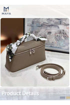Fashionable Simple Women's Handbag Solid Color Crossbody Bag Leather Commuter Shoulder Bags East West Bags For Ladies