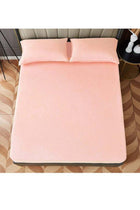 3-Piece Fitted Bedsheet Set Queen Size Microfiber Taupe 150x200+30cm