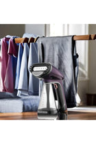 Black & Decker Portable Garment Steamer With Universal Bottle Adaptor 1500W Dark Purple HST1500-B5