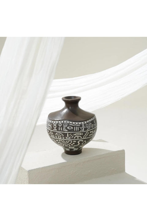 Afro Terracotta Vase - 30 cm
