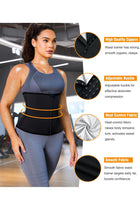LEINIDINA Womens Waist Trainer Corset with Zipper Sweat Waist Trimmer for Women Workout Belt Corset Shapewear