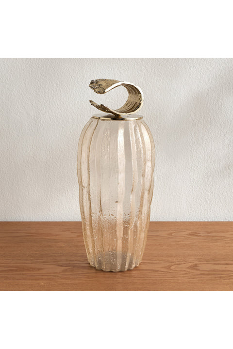 Fatima Gildian Glass Decorative Jar - 33 cm