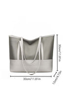 Women's Large Capacity Shopping Bag, Ladies Zipper Closure Handbag Tote Bags Clutch Bag