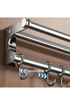 Wall Mount Knife Holder, Kitchen Utensil Hanger with 10 Hooks, 50CM Grey Storage Rack for Spatula Spoon Cutlery, Space Saving Organizer, Easy Clean Wall Mounted Tool Rail for Kitchen Utensils