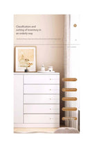 Storage Cabinet with Drawers & Cupboard, Multi-Functional Sideboard Buffet Shoe Cabinet, Home Coffee Bar Cabinet Dresser Vanity Table, Chest of Drawers for Dining Room Bedroom Entryway Organizer（DGC00