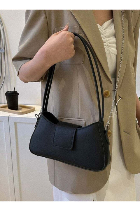 Women PU Leather Ladies Shoulder Bag Clutch Crossbody Bag, Large-Capacity Bucket Handbag (BLACK)