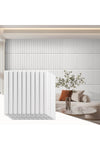 3D Wall Panels Peel and Stick, Slat Wall Panel for Modern Decor, Wall Accents for Interior Wall Decor, 12 Pack PVC Flower Textured Wall Panels for Living Room Lobby Bedroom Hotel Office