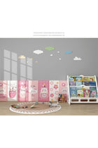 3D Anti-Collision Wall Stickers, 6PCS Little Bear Pattern Kids Room Decor, Waterproof Leather Self-Adhesive Panels for Bedroom, Playroom & Living Room(Pink)