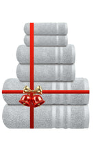 Infinitee Xclusives Premium Grey Bath Towel Set - 100% Turkish Cotton 2 Bath Towels, 2 Hand Towels, 2 Washcloths - Soft, Absorbent, Durable – Quick Dry - Perfect for Daily Use by Infinitee Xclusives
