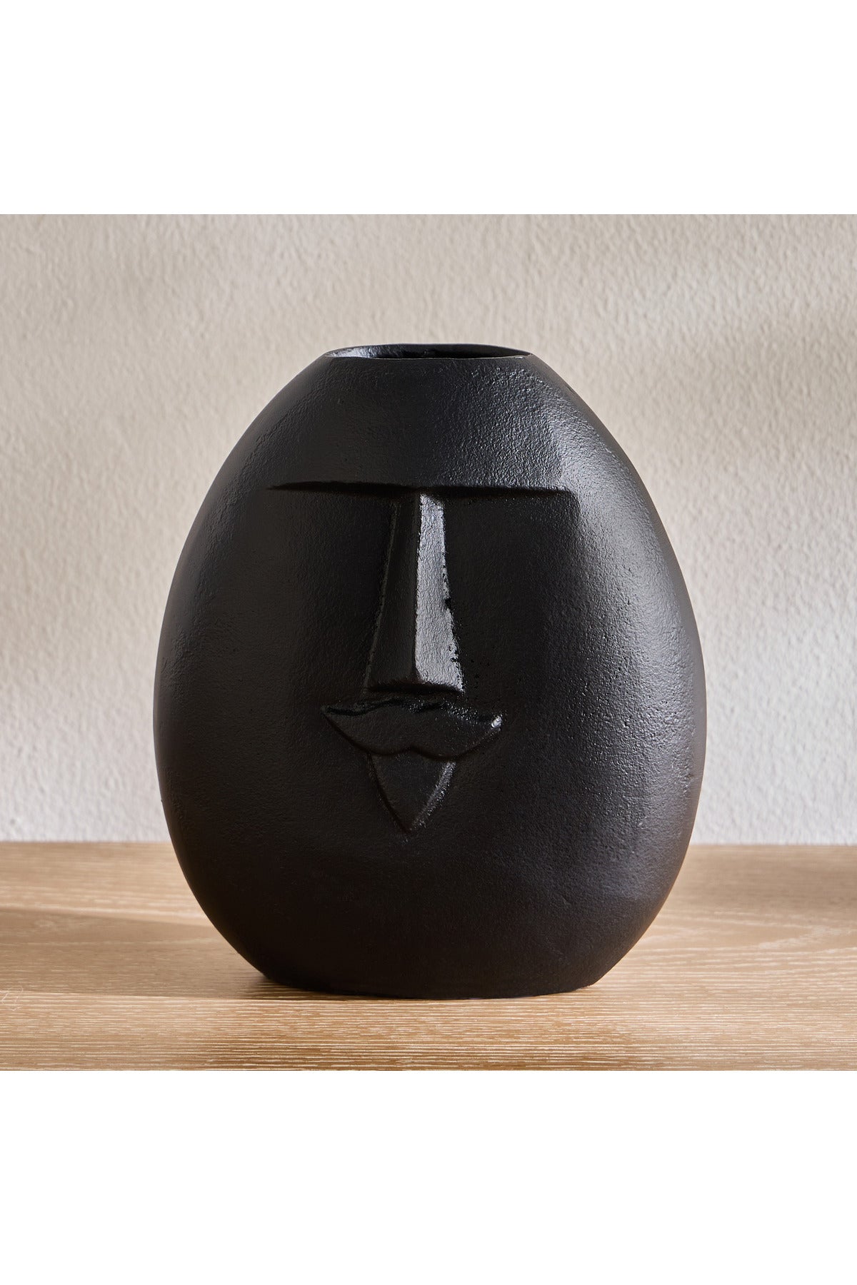 Nouf-Lucca Face Metal Vase - 20 cm