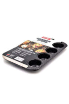 Granite Deep Muffin Tray | Non-Stick 12-Cup Muffin Pans Tin - Carbon Steel Baking Tray for Cupcakes PR48754