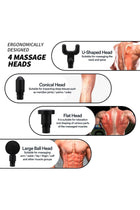 Massager Gun Pro Deep Tissue Therapy Pain Relief Rechargeable Muscle Massager Gun with LCD Display Silent Brushless Motor Percussion Gun 2 Modes 8 Speed