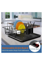S2C Dish Rack Dish Drying Stand Dish Drainer Plate Rack Dish Kitchen Organizer Dish Drying Rack Countertop Large Antibacterial Kitchen Utensils Dish Racks Dish Stand