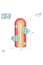Rainbow Cloud Float Multi color PVC Adult Pool Float 175m x 117m x 20cm