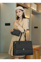 Multifunctional Ladies Bag Elegant Black Quilted Women Handbag with Insulated Compartment