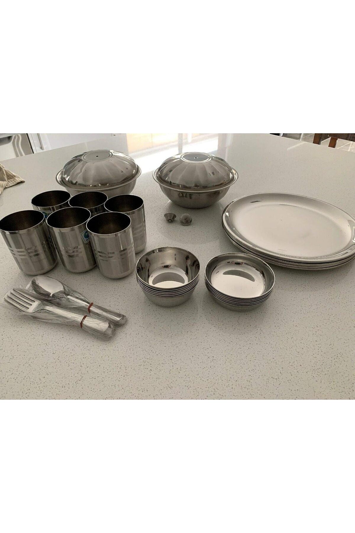 Stainless Steel Dinnerware Set 40 Pieces