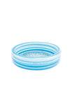 Blue Bliss Splash Kiddie Pool – Inflatable Pool with Mosaic Tile Print Floor for Kids