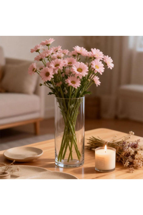 Emerelle Cylinder Vase 10.5X5X23Cm Clear
